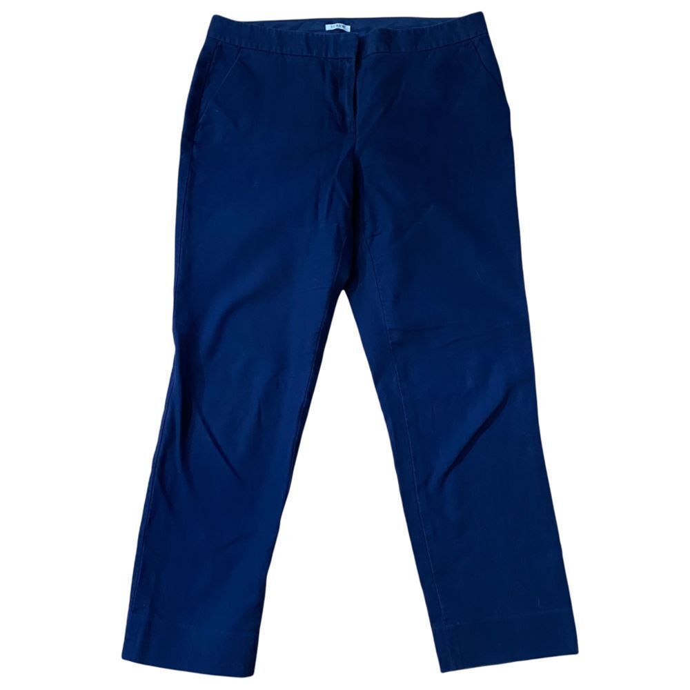 J. Crew Women's Cotton Navy Trouser Pant size 8